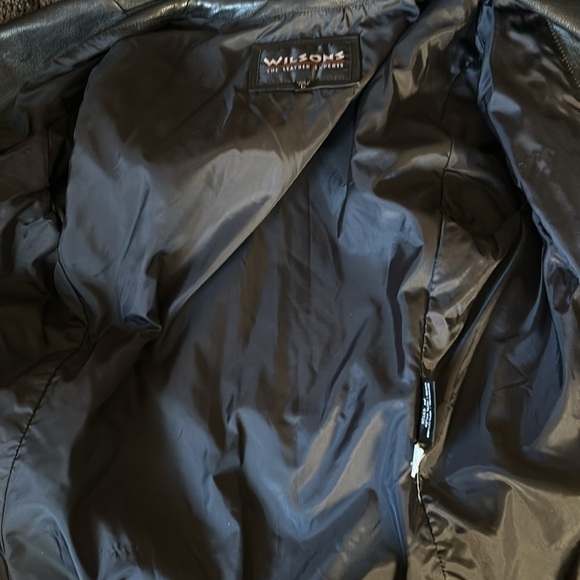 Wilsons black leather coat size L - Picture 12 of 12